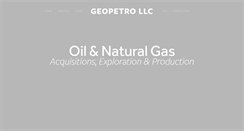 Desktop Screenshot of geopetrollc.com
